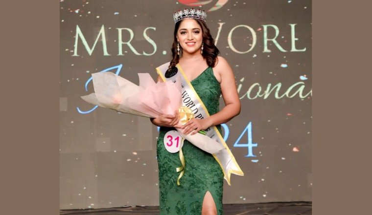 Hyderabad’s Nithanya TM Triumphs at Mrs. World International 2024, Wins Mrs. World Pride