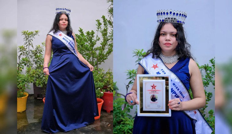 Miss Kanpur Sarwatmika Pal unfolding a tale of beauty at City Finale