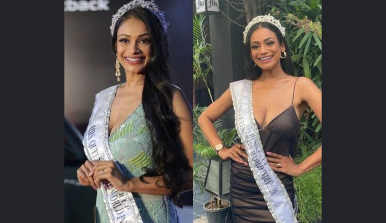 Aishwarya Solomon Shines as Runner-Up in Mrs. Queen of the World India 2023
